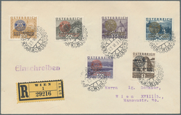 Österreich: 1931, "ROTARY CONVENTION WIEN" Kompletter Satz Mit Teils Welligem Gummi, Dazu Satz-R-Bri - Unused Stamps