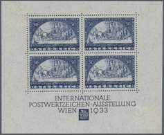 Österreich: 1933, Wipa - Block Mit Falz, Marken Postfrisch. - Unused Stamps