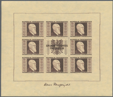 Österreich: 1946, Renner - Kleinbögen Komplett Postfrisch. Ein Stück Mit Randfehler. - Unused Stamps