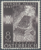 Österreich: 1947, 8 Gr. + 2 Gr. "Frühjahrsmesse", Vier Farbproben In Violettbraun, Gelblichbraun, St - Unused Stamps