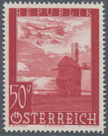 Österreich: 1947, Flugpost, Komplette Serie Von Sieben Werten Je Als Probedruck In Abweichenden Farb - Unused Stamps