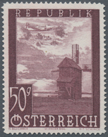 Österreich: 1947, Flugpost, Komplette Serie Von Sieben Werten Je Als Probedruck In Abweichenden Farb - Unused Stamps