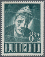 Österreich: 1947, Kriegsgefangene, Komplette Serie Von Sechs Werten Je Als Probedruck In Abweichende - Unused Stamps