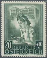 Österreich: 1949, 20 G Volksschule Grün, Postfrisches Prachtstück Aus Der Geplanten, Jedoch Nicht Zu - Unused Stamps