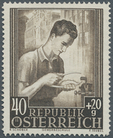 Österreich: 1949, 40 G Gewerbeschule Braun, Postfrisches Prachtstück Aus Der Geplanten, Jedoch Nicht - Unused Stamps