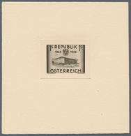 Österreich: 1955, 10 Jahre Zweite Republik, Serie Von Fünf Foto-Essays Je Auf Vorlagekarton: 1 Sch. - Unused Stamps