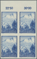 Österreich: 1958. Alpine Ski-Weltmeisterschaft In Badgastein, Mit Der Abart "Ungezähnt" Im Postfrisc - Unused Stamps