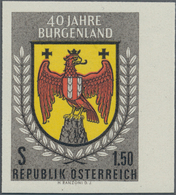 Österreich: 1961, 1.50 S Burgenland Ungezähnt, Postfrisches Rechtes Randstück In Unsignierter Pracht - Unused Stamps