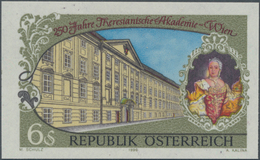 Österreich: 1996, 6 S. Theresianische Akademie, Extrem Seltene Abart "allseits Ungezähnt", Tadellos - Ungebraucht