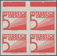 Österreich - Portomarken: 1925/1932, Ziffern, 5 Gr., 10 Gr., 12 Gr., 20 Gr., 24 Gr. Und 1 Sch. Je In - Strafport