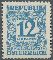Österreich - Portomarken: 1949/1957, Ziffern, Vier Essays Einer Nicht Realisierten Zeichnung Mit Wer - Taxe