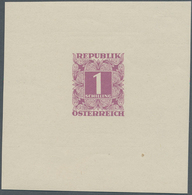 Österreich - Portomarken: 1949, Ziffern 1 Sch. Violett, Einzelabzug Im Kleinbogenformat Auf Gummiert - Taxe