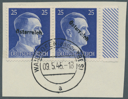 Österreich - Lokalausgaben 1945 - Waidhofen: 1945, 25 Pfg. 2. Ausgabe Im Seltenen, Bis Dato In Diese - Altri & Non Classificati