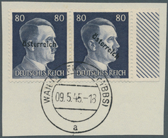 Österreich - Lokalausgaben 1945 - Waidhofen: 1945, 80 Pfg. 2. Ausgabe Im Seltenen, Bis Dato In Diese - Autres & Non Classés