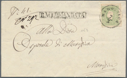 Österreich - Lombardei Und Venetien: 1862: 3 Soldi Grün Und 5 Soldi (rs. Als Verschlussmarke Beim Öf - Lombardo-Vénétie