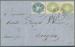 Österreich - Lombardei Und Venetien: 1863, Brief Der Dritten Entfernung Aus Verona 4.2.1864 Nach One - Lombardy-Venetia