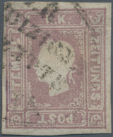 Österreich - Lombardei Und Venetien - Zeitungsmarken: 1859. (1.05 Soldi) Gräulich, -lila, Gestempelt - Lombardo-Veneto