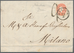 Österreich - Lombardei Und Venetien - Stempel: "MANTUA 25/2" (1862), K1 Mit Deutschen Namen (Sassone - Lombardo-Vénétie