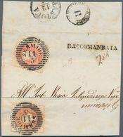 Österreich - Lombardei Und Venetien - Stempel: "SERMIDE 11/3", Sassone L0 = 2 P., Und "RACCOMANDATA" - Lombardy-Venetia
