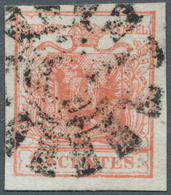 Österreich - Lombardei Und Venetien - Stempel: VERONA, Stummer Stempel (Sassone 11 P.) Auf 10 Centte - Lombardo-Vénétie