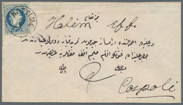 Österreichische Post In Der Levante: 1877. Envelope Addressed To Constantinople Bearing Austrian Lev - Levante-Marken