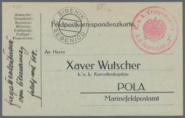 Österreich - Militärpost / Feldpost: 1916. Original WWI Feldpost Card From A Submariner Aboard Unter - Sonstige & Ohne Zuordnung