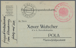 Österreich - Militärpost / Feldpost: 1916. Original WWI Feldpost Card From A Submariner Aboard Unter - Andere & Zonder Classificatie