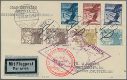 Österreich - Zeppelinpost: 1930 (9.5.), Flugpostkarte Mit Hoher Frankatur U.a. Flugpostmarken 1 S. B - Autres & Non Classés