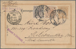 Österreich - Ganzsachen: 1896/1906, 2 Kr Braun Und 5 Kr Grün - 2 Ganzsachenkarten Mit Zusatzfrankatu - Autres & Non Classés