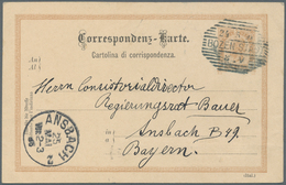 Österreich - Ganzsachen: 1898, 2 Kr Braun Ganzsachenkarte Mit Rückseitigem Lithographie-Zudruck "Gru - Autres & Non Classés