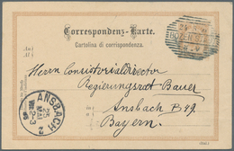 Österreich - Ganzsachen: 1898, 2 Kr Braun Ganzsachenkarte Mit Rückseitigem Lithographie-Zudruck "Gru - Other & Unclassified