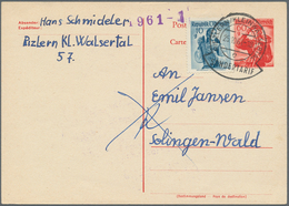 Österreich - Ganzsachen: 1961, KLEINWALSERTAL: 60 G Orangerot "Trachten" Ganzsache Für Die Zollaussc - Altri & Non Classificati