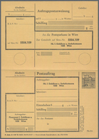 Österreich - Ganzsachen: 1976, POSTAUFTRAG 'Bauten' 5.50 S. Schwarz Mit Zwei Unterschiedl. Druckverm - Autres & Non Classés