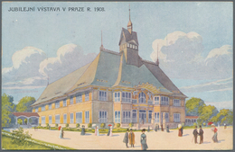 Österreich - Privatganzsachen: 1908. Privat-Postkarte 3 H Franz Joseph "Pozdrav Z Jubilejni Vystavy - Autres & Non Classés