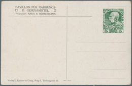 Österreich - Privatganzsachen: 1908. Privat-Postkarte 5 H Franz Joseph "Jubiläums Ausstellung Prag 1 - Autres & Non Classés
