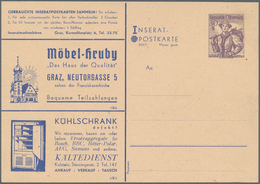 Österreich - Privatganzsachen: 1950, 30 G Violett Trachten, Privat-Inserat-Postkarte, Serie 0007, Mi - Andere & Zonder Classificatie