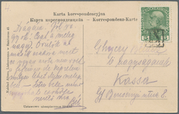 Österreich - Stempel: 1914/1915, Ansichtskarte "SAMBOR RATHAUS" (Galizien) Frankiert Mit 5 H. Grün U - Franking Machines (EMA)