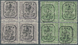 Ostrumelien: 1885. Ottoman Stamps Of 1884 Overprinted "JUZNA BULGARIJA" (cyrillic) Arounf "Bulgarian - Autres & Non Classés