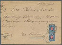 Polen - Russische Periode: 1899two Registered Covers With White Registration Label Sent From Novo-Al - Sonstige & Ohne Zuordnung