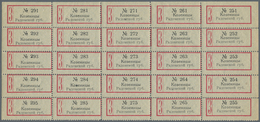 Polen - Russische Periode: Ca. 1910 Unused Red Registration Labels For Registered Mail And Unused Bl - Autres & Non Classés