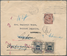 Polen - Portomarken: 1924. Envelope (vertical Fold) Addressed To 'The British Legation, Warsaw' Bear - Taxe