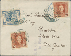 Polen - Bestellpostanstalten: PRZEDBORZ 1917, 4gr. Blue Perforated, Type 7, Paying Local Charge On C - Andere & Zonder Classificatie