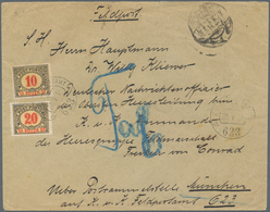 Polen - Besonderheiten: 1918, Unfranked Cover Endorsed “Feldpost”, Despatched By ELBING Post Office - Other & Unclassified