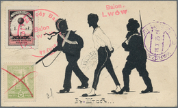 Polen - Besonderheiten: 1926, 19.X., Poland, Four Balloon Covers/cards "Poznań", "Lwów", "Kraków" An - Autres & Non Classés