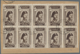 Polen - Besonderheiten: 1946, Polish Corps In Italy, 3rd Victory Issue, Complete Set In Blocks Of Te - Sonstige & Ohne Zuordnung