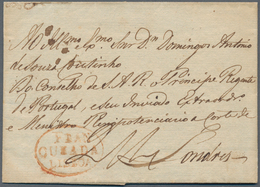 Portugal - Vorphilatelie: 1806. Pre-stamp Envelope Addresssed To London Cancelled By Oval Fran/Quead - ...-1853 Préphilatélie