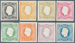 Portugal: 1866, Luis I. "Fita Curva", 5r. To 120r., 1905 Reprints, Complete Set Of Eight Values. - Other & Unclassified
