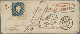 Portugal: 1870,letter With Interesting Full Content Franked With Single 120 Reis King Luis I Cancell - Autres & Non Classés