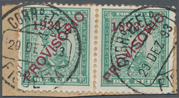 Portugal: 1893. SG 303b 10r Blue Green ERROR '1938' For 1893' Tied By Figueira Date Stamp '20th Dec - Other & Unclassified