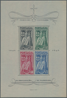 Portugal: 1946, 4 Postfrische Blocks, Mi. 720,- - Other & Unclassified